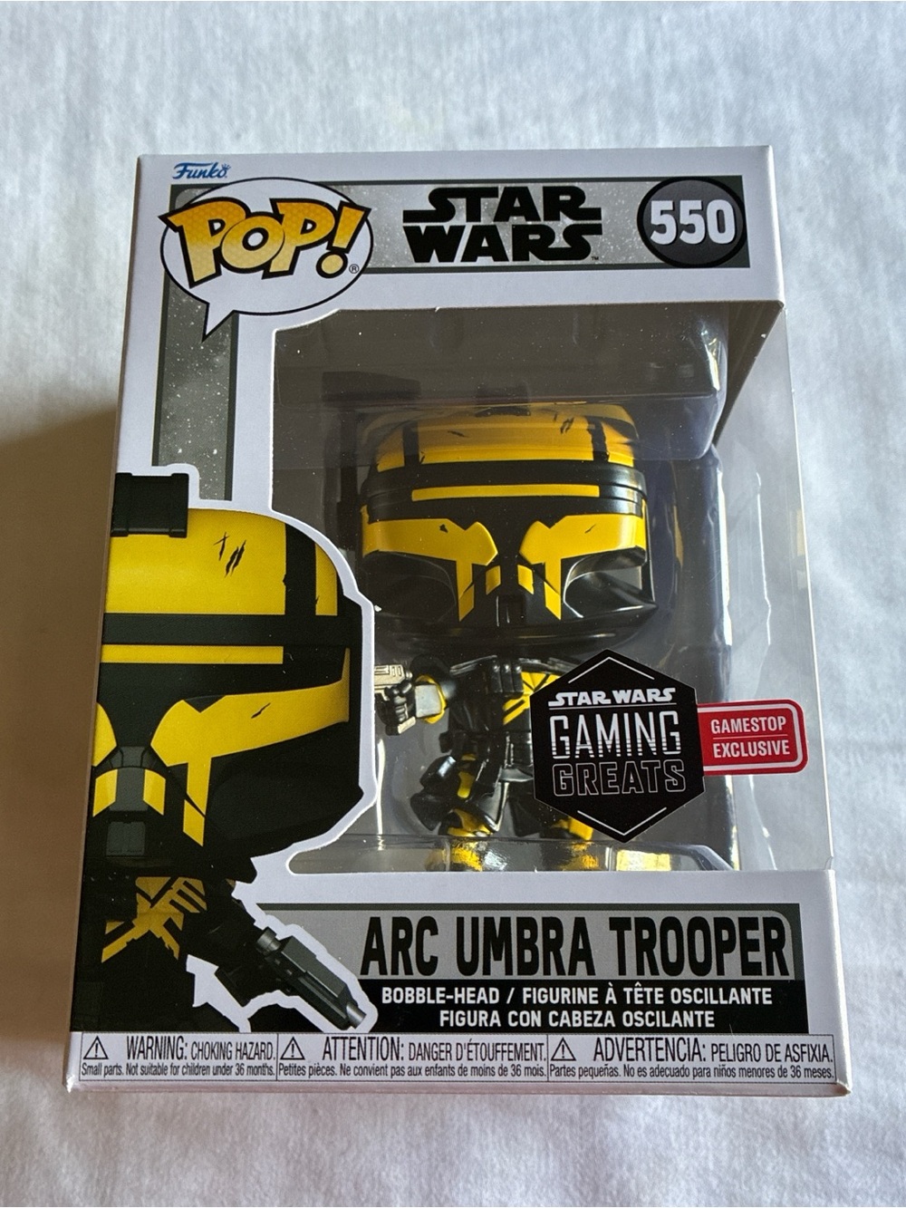 Funko Star Wars Arc Umbra Trooper Pop! Figure - Yellow & Black